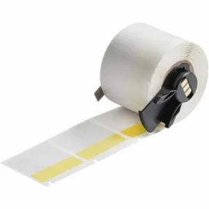 BRADY M6-32-427-YL Label, 1 1/2 Inch Size x 1 1/2 in, 1 1/2 in, Vinyl, Clear/Yellow | CV2PJU 803P42