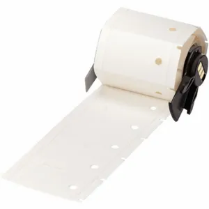 BRADY M6-36-109 Tag, 1 1/8 Inch x 1 3/4 Inch, Polyethylene, White Matte, Outdoor, 250 Tags per Roll | CP2MNA 803PJ4