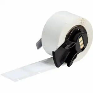 BRADY M6-80-488 Label, 29/32 Inch Size x 3/4 in, 3/4 in, Polyester, White, -40 Deg to 320 Deg F | CP2DET 803P86