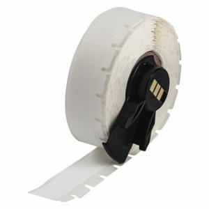BRADY M61C-500-422 Continuous Label Roll, 1/2 Inch, 1/2 Inch X 50 Ft, Polyester, White | CT9ELE 52HK05