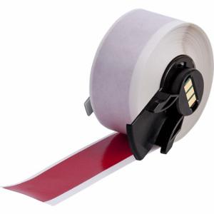 BRADY M6C-1000-439-RD Label, 1 Inch Size x 50 ft, Vinyl, Red, Outdoor, 0.0042 Inch Size Label Thick | CP2CLC 803NP4