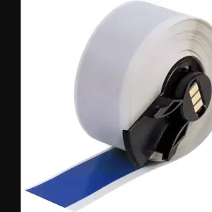 BRADY M6C-1000-595-BL Label, 1 Inch Size x 50 ft, Vinyl, Blue, Outdoor, 0.004 Inch Size Label Thick, Adhesive | CP2CKH 803TR6