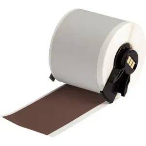 BRADY M6C-2000-595-BR Label, 2 Inch Size x 50 ft, Vinyl, Brown, Outdoor, 0.004 Inch Size Label Thick | CP2DDB 803TP4