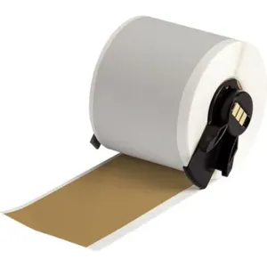 BRADY M6C-2000-595-GD Label, 2 Inch Size x 50 ft, Vinyl, Gold, Outdoor, 0.004 Inch Size Label Thick | CP2DDF 803TP6