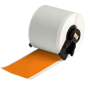 BRADY M6C-2000-595-OR Label, 2 Inch Size x 50 ft, Vinyl, Orange, Outdoor, 0.004 Inch Size Label Thick | CP2DDM 803TP8