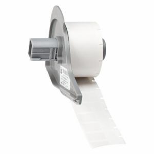 BRADY M7-17-427 Label, 1 Inch Size x 1/2 in, 1/2 in, Vinyl, Clear/White, 16 AWG to 8 AWG Wire Gauge, Label | CV2PNU 803RX9