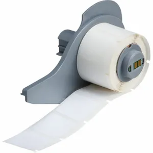 BRADY M7-19-423 Label, 1 Inch Size x 1 Inch, 1 Inch, Polyester, White, 250 Labels per Roll | CP2CFG 803RY2