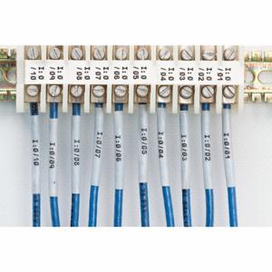 BRADY M7-29-498 Label, 1/2 Inch Size x 1 1/2 in, 1 1/2 in, Vinyl, White, 10 AWG to 4 AWG Wire Gauge, Label | CV4NGL 803TH6