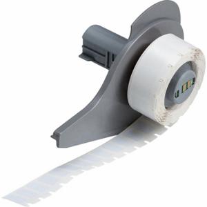 BRADY M7-6-473 Label, 9/32 Inch Size x 1/2 Inch, 1/2 Inch, Polyester, White, 750 Labels per Roll | CP2DPR 803R54