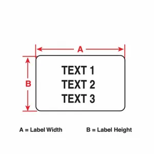 BRADY PTLEP-174-593 Precut Label Roll Inch Box, No Precut Hole, 4 x 1 Inch Size, Polyester, White | CP2AZD 3PYV1