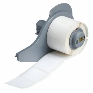 BRADY M71-19-423 Precut Label Roll, 1 x 1 Inch Size, Polyester, White, 250 Labels Per Roll | CP2LDE 5YTA7