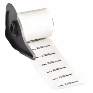 BRADY M71-35-428-PROP Precut Label Roll, Property Tag, 3/4 x 1 5/8 Inch Size, Metallized Polyester, White | CP2KXB 5WKU9