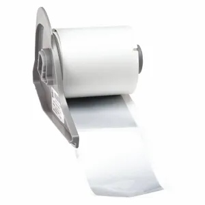 BRADY M71-37-486 Precut Label Roll, 1 29/32 x 3 Inch Size, Metal Detectable Polyester, Gray, 100 Labels | CP2JTB 5WKH6