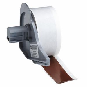 BRADY M71C-1000-595-BR Continuous Label Roll, 1 Inch X 50 Ft, Vinyl, Brown, Outdoor | CP2HYX 5UCH7