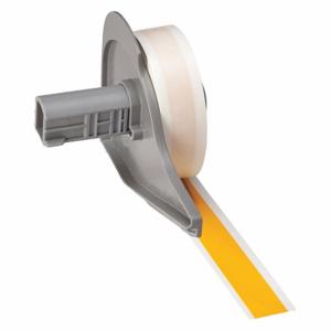 BRADY M71C-500-581-YL Continuous Label Roll, 1/2 Inch X 50 Ft, Vinyl, Yellow, Outdoor, 0.005 Inch Label Thick | CP2JDB 5UCR7