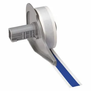 BRADY M71C-500-595-BL Continuous Label Roll, 1/2 Inch X 50 Ft, Vinyl, Blue, Outdoor, 0.004 Inch Label Thick | CP2JCL 5UCG7