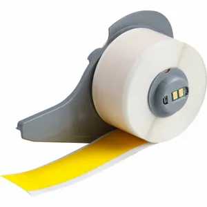 BRADY M7C-1000-472-YL Label, 1 in, 1 Inch Size x 50 ft, Polyimide, Yellow | CV2PUB 803NU7