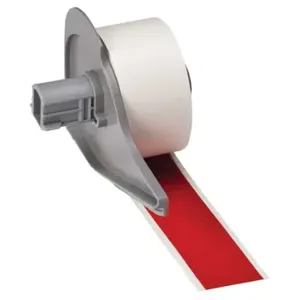 BRADY M7C-1000-569-RD Label, 1 Inch Size x 50 ft, Polyester, Red, Outdoor | CP2CJT 803TV3