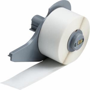 BRADY M7C-1000-581-WT Label, 1 Inch Size x 50 ft, Vinyl, White, Outdoor, 0.005 Inch Size Label Thick | CP2CLF 803R21