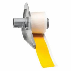 BRADY M7C-1000-581-YL Label, 1 Inch Size x 50 ft, Vinyl, Yellow, Outdoor, 0.005 Inch Size Label Thick | CP2CLK 803R22