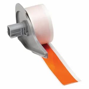 BRADY M7C-1000-595-OR Label, 1 Inch Size x 50 ft, Vinyl, Orange, Outdoor, 0.004 Inch Size Label Thick | CP2CKW 803PX4