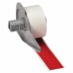 BRADY M7C-1000-595-RD Label, 1 Inch Size x 50 ft, Vinyl, Red, Outdoor, 0.004 Inch Size Label Thick | CP2CLA 803PX7