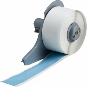 BRADY M7C-1000-595-SB Label, 1 Inch Size x 50 ft, Vinyl, Sky Blue, Outdoor | CP2CLD 803PX8