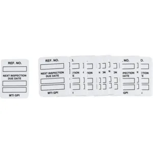 BRADY MIC-MTIGPI W Microtag(r) Inspection Insert Black/white - Pack Of 100 | AC9EZD 3GAP1