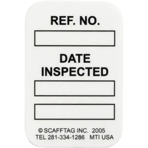 BRADY MIC-MTIUSA W Microtag(r) Inspected Insert Black/white - Pack Of 100 | AC9EZJ 3GAP8