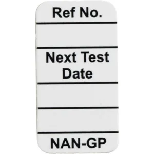 BRADY NAN-GP W Nanotag(tm) Insert 1-1/4 x 5/8 Inch - Pack Of 100 | AC9EXR 3GAJ6