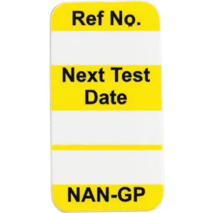 BRADY NAN-GP Y Nanotag(tm) Insert 1-1/4 x 5/8 Inch - Pack Of 100 | AC9EXT 3GAJ7