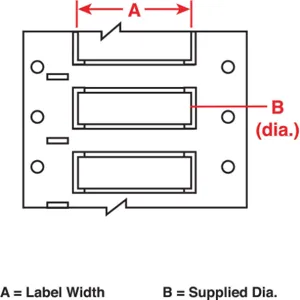 BRADY 3PS-250-2-OR-S Wire Marking Sleeves 2 Inch Width 0.439 Inch Length | AH3DAY 31DZ62