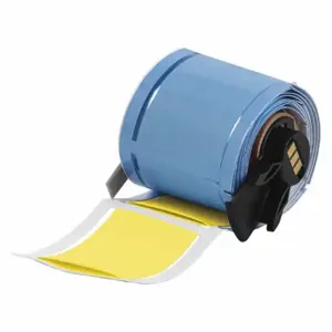 BRADY PSPT-1000-2-YL-R Precut Label Roll, 1 x 2 Inch Size, Polyolefin, Yellow, 4 Awg To 10 Awg Wire Gauge | CP6CLQ 52HK22