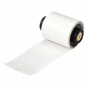 BRADY PTL-109-427 Precut Label Roll, 4 x 1 1/2 Inch Size, Vinyl, Black On White | CV2QYB 3PXZ8