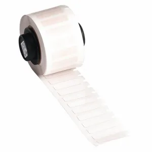 BRADY PTL-13-423 Precut Label Roll, 1/4 x 29/32 Inch Size, Halogen Free Polyester, White, 750 Labels | CP2LJP 4VR20