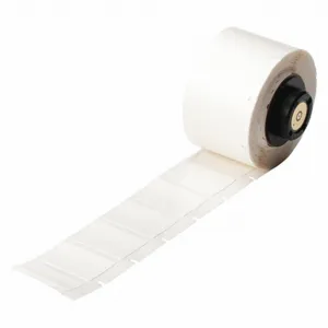 BRADY PTL-18-498 Precut Label Roll, 1 x 3/4 Inch Size, Vinyl, White, 10 Awg To 4 Awg Wire Gauge | CV4PHV 3PYJ3