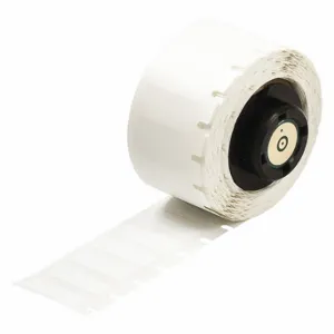 BRADY PTL-19-483 Precut Label Roll, 1 x 1 Inch Size, Polyester, White, 250 Labels | CP2JVA 3PYD9