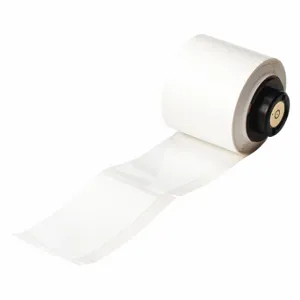 BRADY PTL-26-423 Precut Label Roll, 2 3/4 x 1 1/4 Inch Size, Halogen Free Polyester, White, 100 Labels | CP2KEB 3PYH8