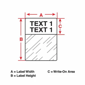 BRADY PTL-30-427-OR Precut Label Roll, 1 1/2 x 1 1/2 Inch Size, Vinyl, Black On Orange | CV2QWE 3THY4