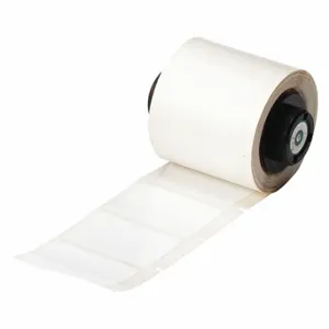 BRADY PTL-31-423 Precut Label Roll, 1 x 1 1/2 Inch Size, Halogen Free Polyester, White, 250 Labels | CP2JUX 3PYH7