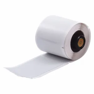 BRADY PTL-37-486 Precut Label Roll, 1 29/32 x 3 Inch Size, Polyester, Gray, 100 Labels Per Roll, Rectangle | CU6RUT 3PYP1