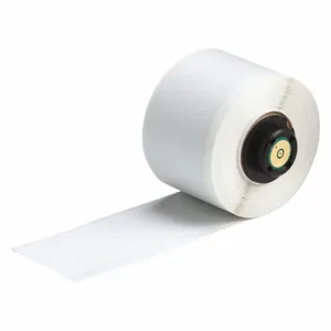 BRADY PTL-41-437-WT Continuous Label Roll, 1 1/2 Inch X 50 Ft, Polyvinyl Fluoride, White | CV4PBU 34CH88