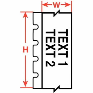 BRADY PTL-42-432 Continuous Label Roll, 1 Inch X 50 Ft, Polyester, Clear, Indoor | CP2HYM 42X446