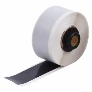 BRADY PTL-42-439-BK Continuous Label Roll, 1 Inch X 50 Ft, Vinyl, Black, Outdoor, 0.0042 Inch Label Thick | CP2HYT 3TJC2