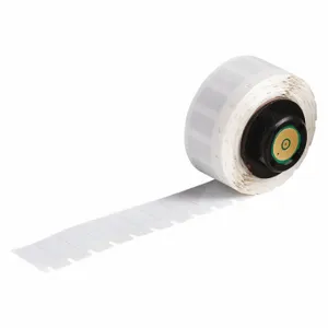 BRADY PTL-6-473 Precut Label Roll, 17/64 x 1/2 Inch Size, Polyester, White, 750 Labels Per Roll | CP2KDR 4VT28