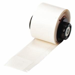 BRADY PTL-64-427 Precut Label Roll, 3 3/8 x 1 Inch Size, Vinyl, Black On White | CV2QXV 3PXZ2