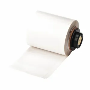 BRADY PTL-66-427 Precut Label Roll, 3 5/32 x 1 15/16 Inch Size, Vinyl, Black On White | CV2QXW 42X458