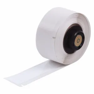 BRADY PTL-8-423 Continuous Label Roll, 1/2 Inch X 50 Ft, Halogen Free Polyester, White, Outdoor | CP2JCD 4VT35