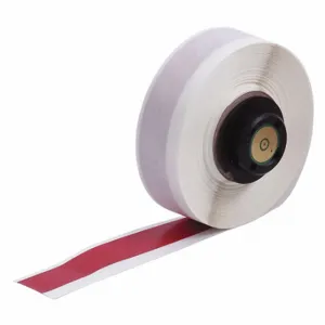 BRADY PTL-8-439-RD Continuous Label Roll, 1/2 Inch X 50 Ft, Vinyl, Red, Outdoor | CP2LFY 3TJA1