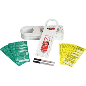 BRADY SCAF-STH132A Scafftag(r) Kit White Iso 9001 | AC9EYR 3GAM2